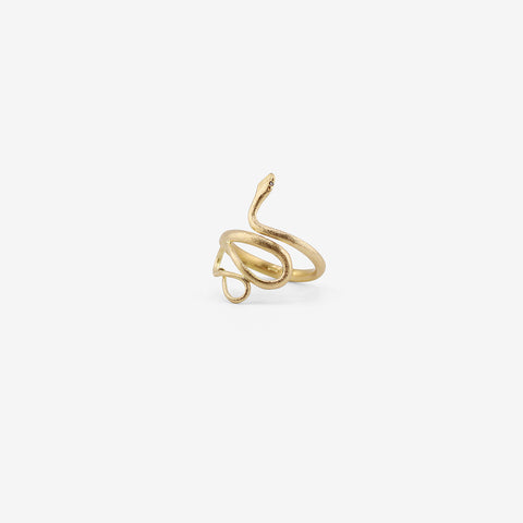 GABRIELLA KISS 18K LARGE SNAKE RING