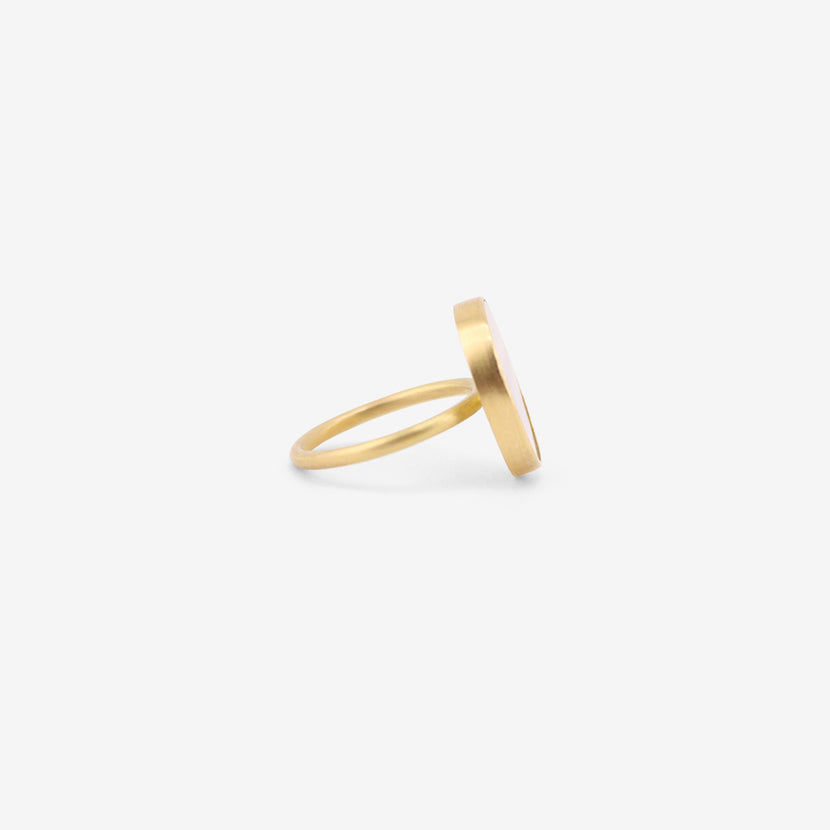 GABRIELLA KISS 18K & OVAL DENDRITE RING