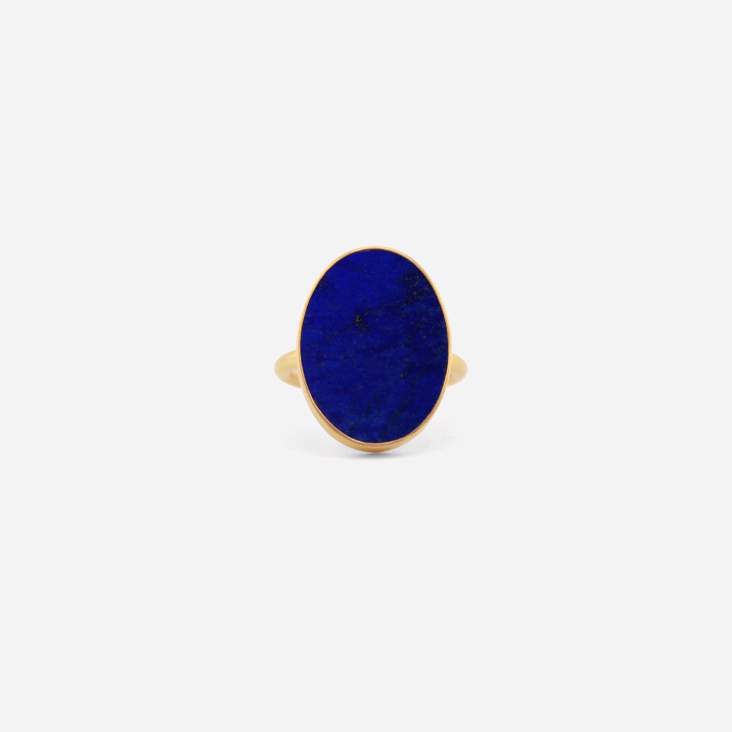 GABRIELLA KISS 18K & OVAL LAPIS RING