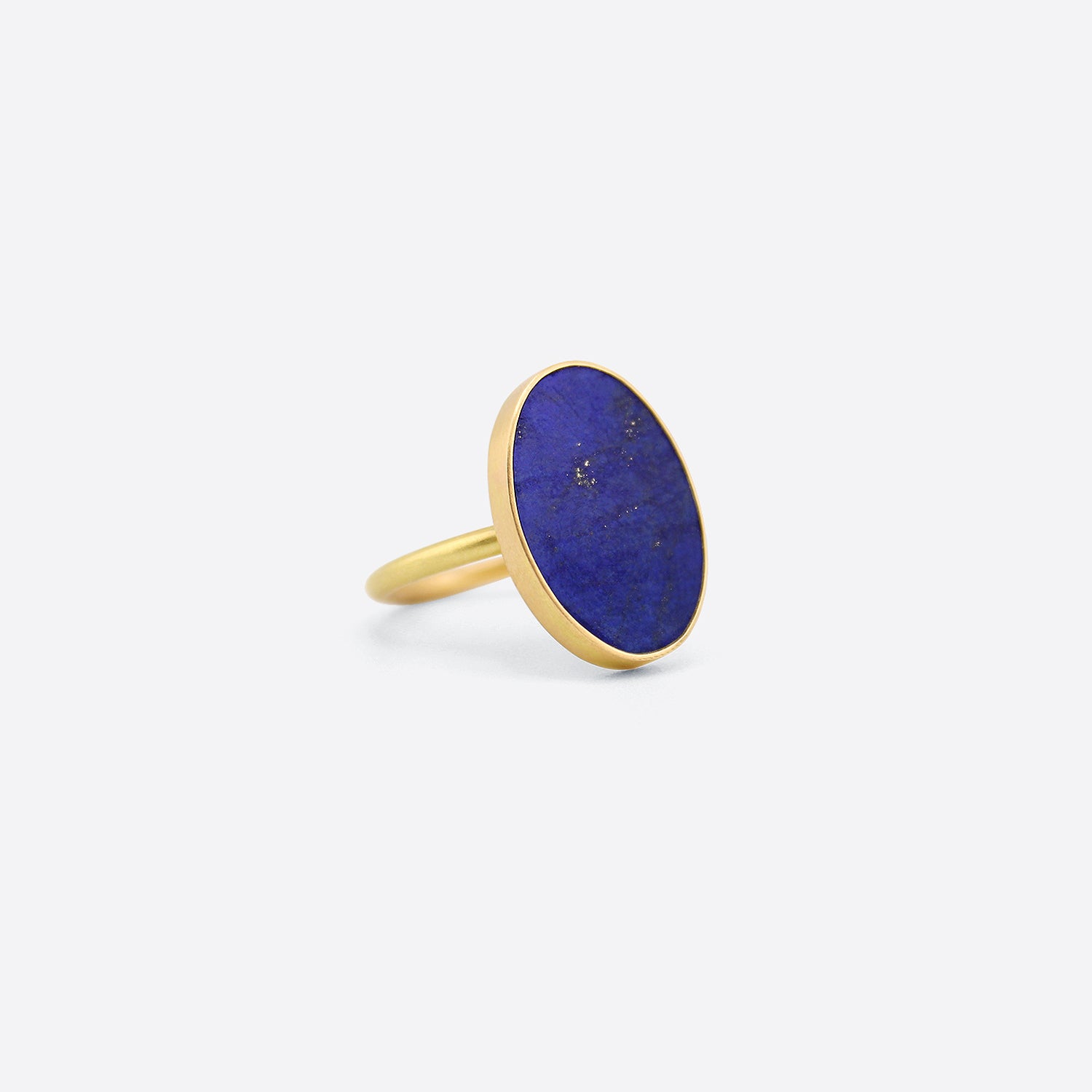 GABRIELLA KISS 18K & OVAL LAPIS RING