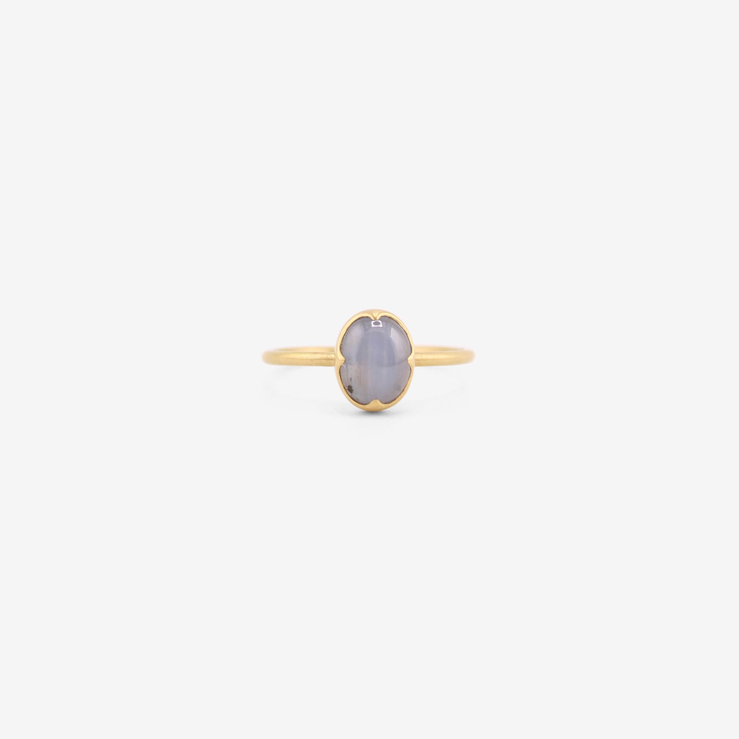 GABRIELLA KISS 18K & OVAL LAVENDER STAR SAPPHIRE RING, 1.88CT