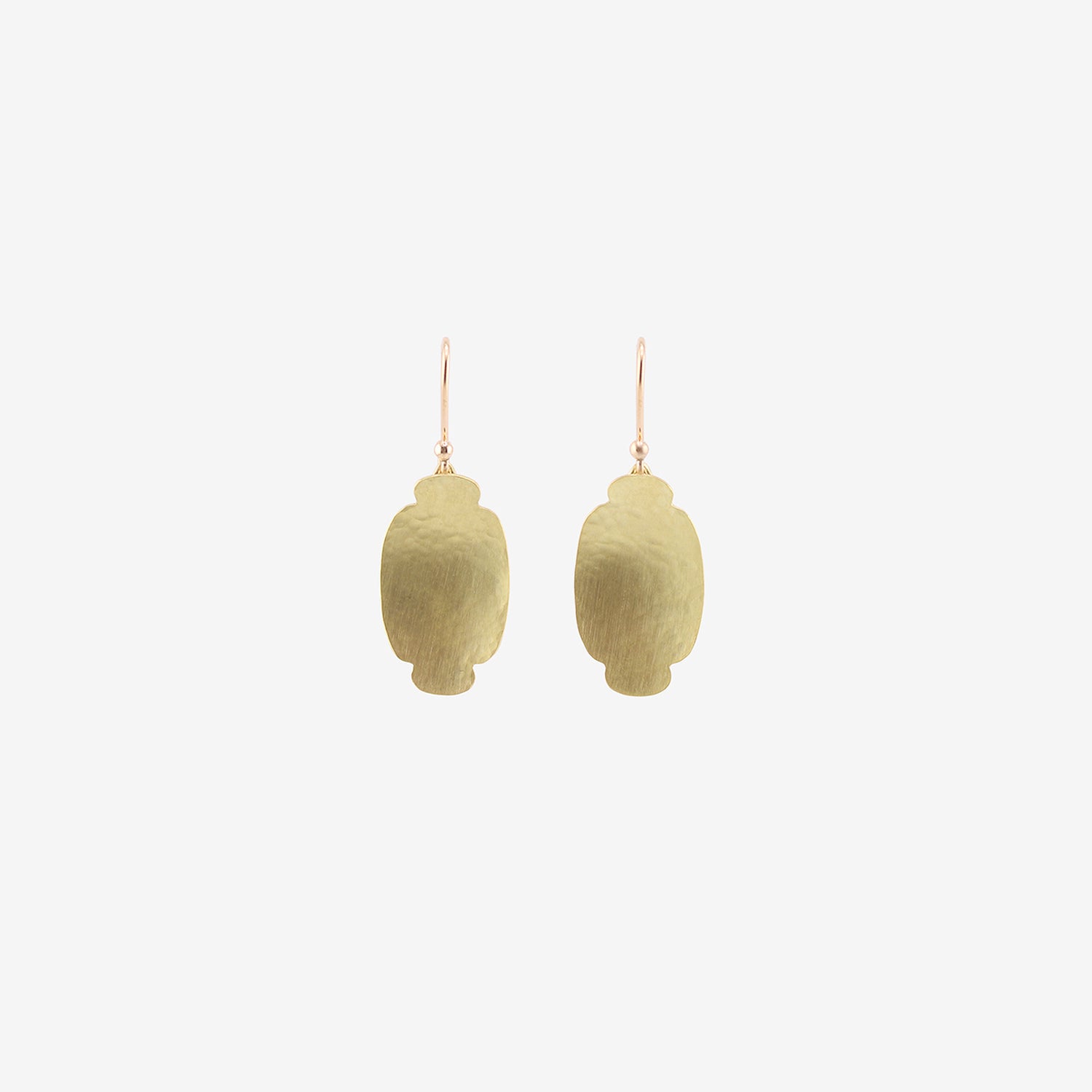 GABRIELLA KISS 18K SMALL-MEDIUM OVAL SCALLOP EARRINGS