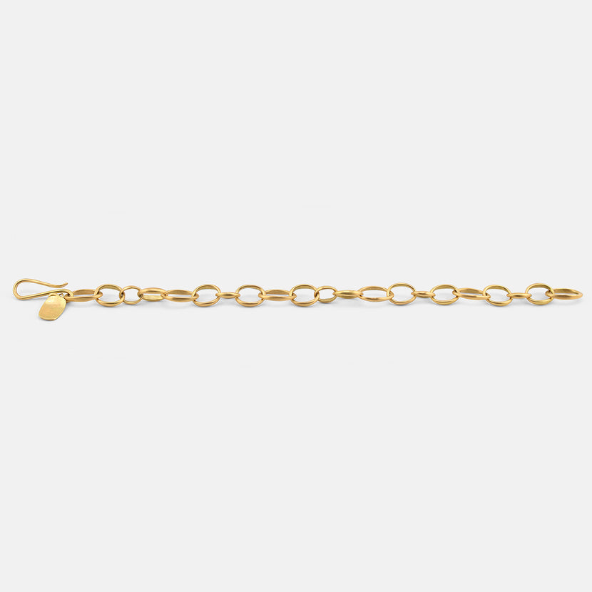 GABRIELLA KISS 18K SMALL OVAL LINK CHAIN BRACELET