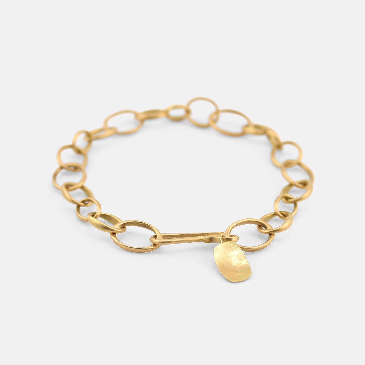 GABRIELLA KISS 18K SMALL OVAL LINK CHAIN BRACELET