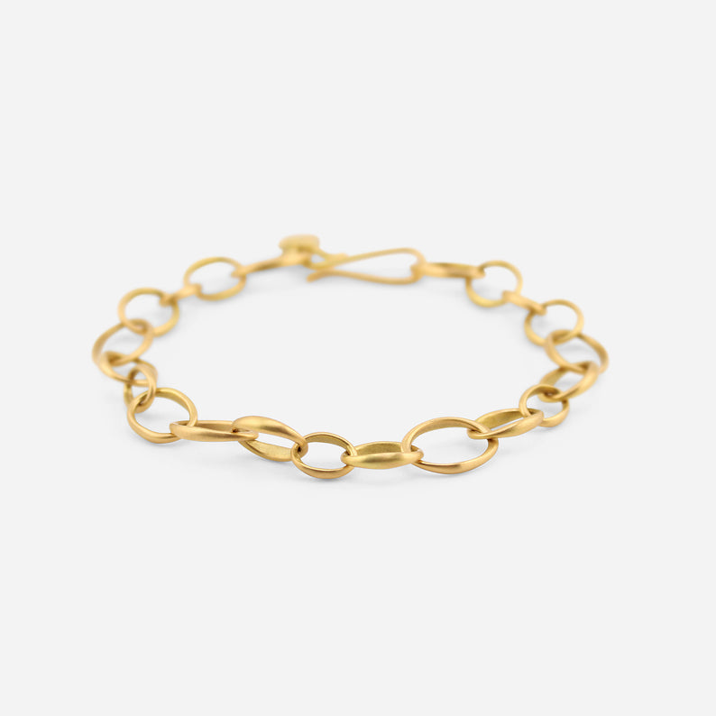 GABRIELLA KISS 18K SMALL OVAL LINK CHAIN BRACELET