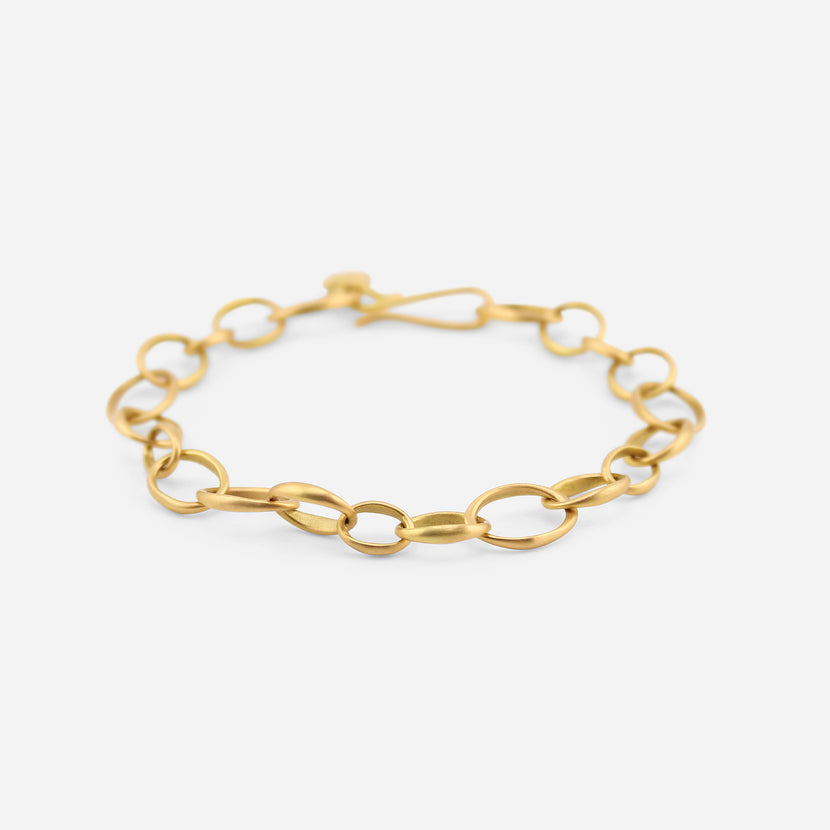 GABRIELLA KISS 18K SMALL OVAL LINK CHAIN BRACELET