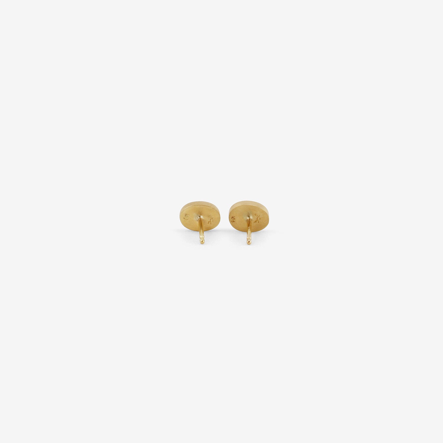 LOLA BROOKS 18K & OVAL BLUE SAPPHIRE STUDS, 1.57CT