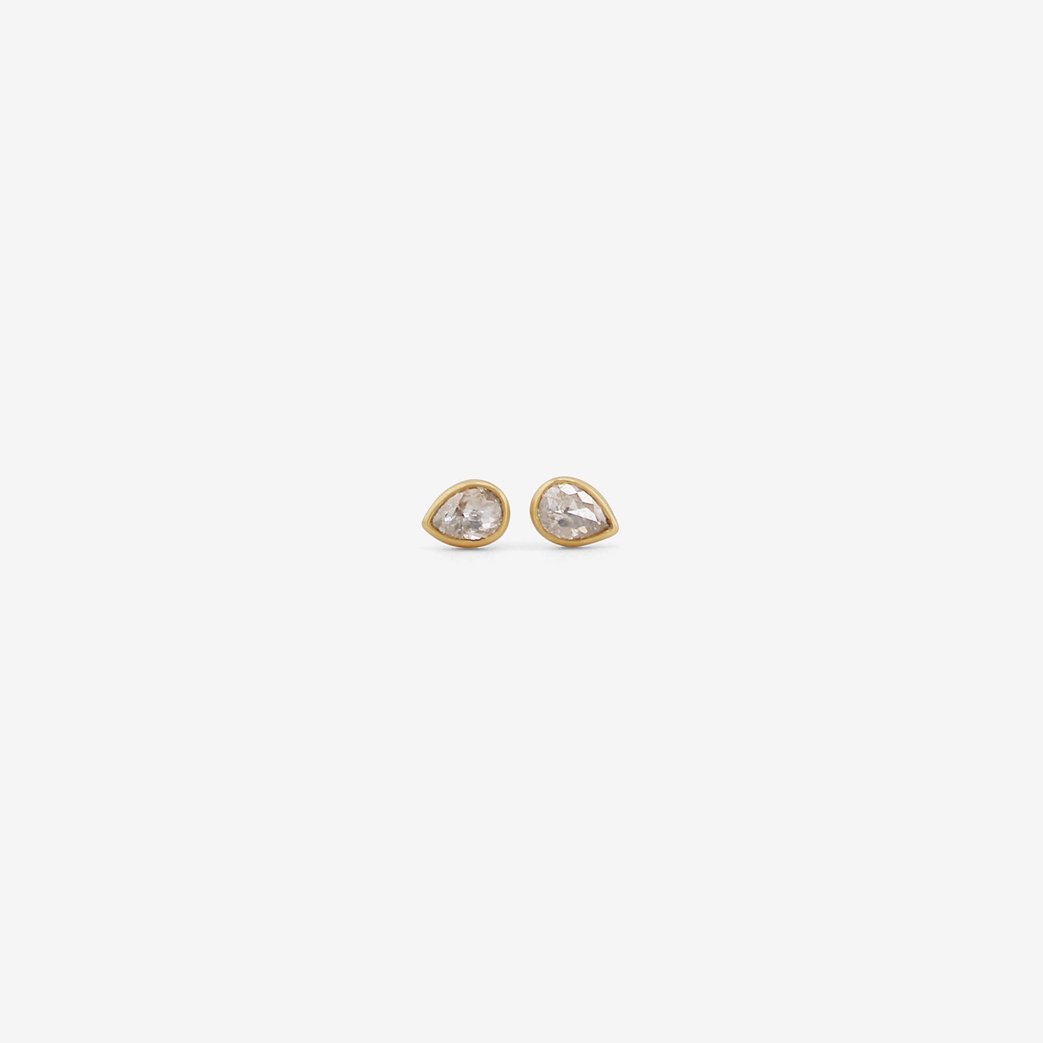 LOLA BROOKS 18K & TEARDROP-SHAPED ICY DIAMOND STUDS, .76CT