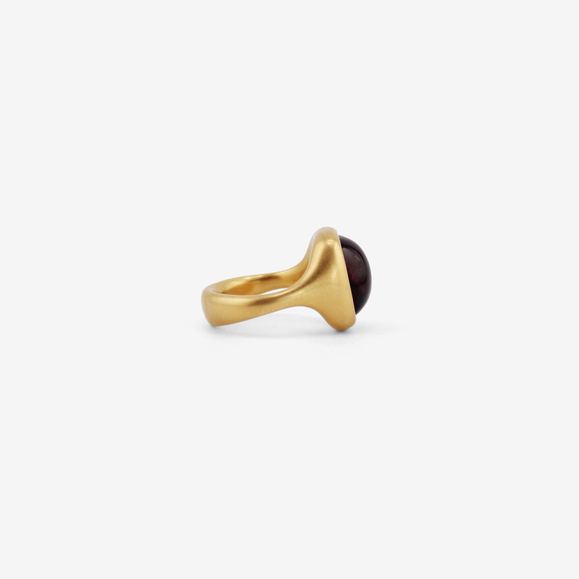 LOLA BROOKS 18K & RUBELLITE TOURMALINE CAST RING, 9.96CT