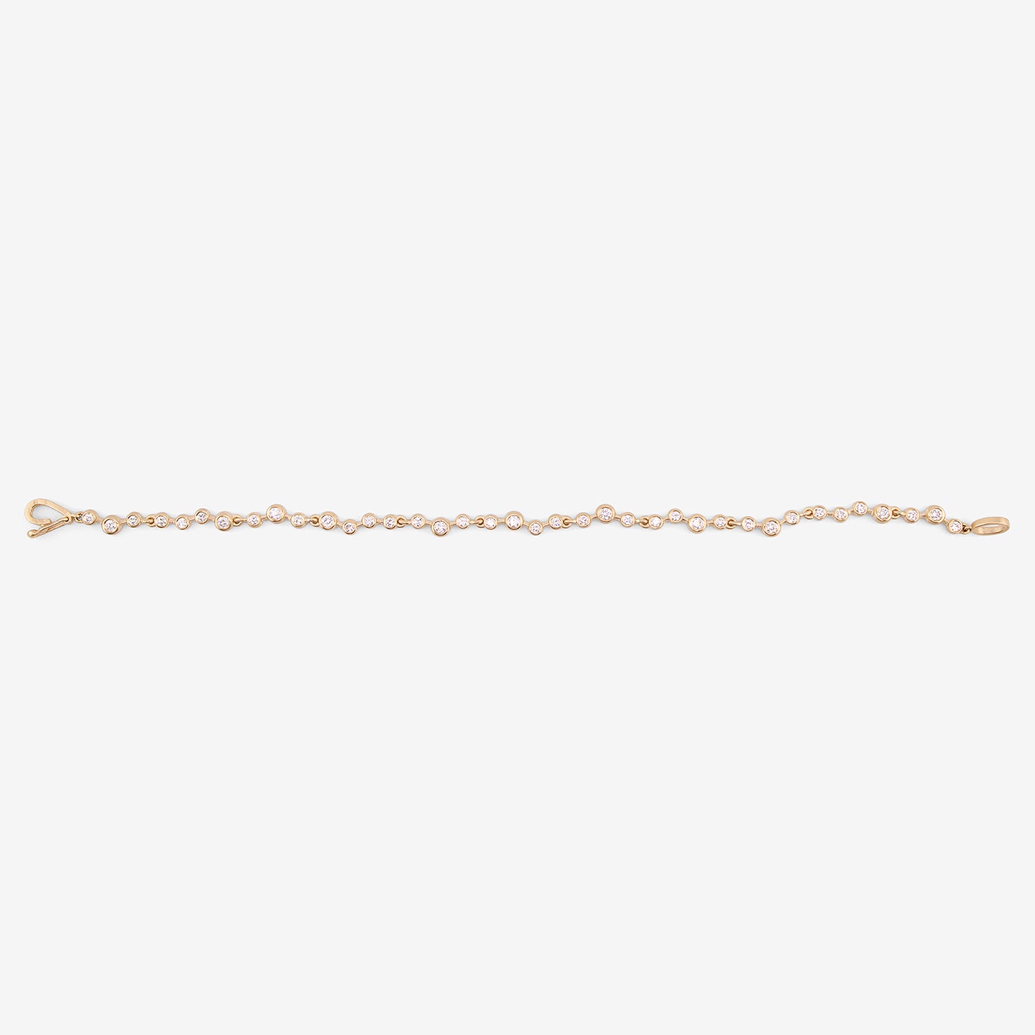 NICOLE LANDAW 14K & DIAMOND LARGE WAVING RIVIERA BRACELET, 1.25CT
