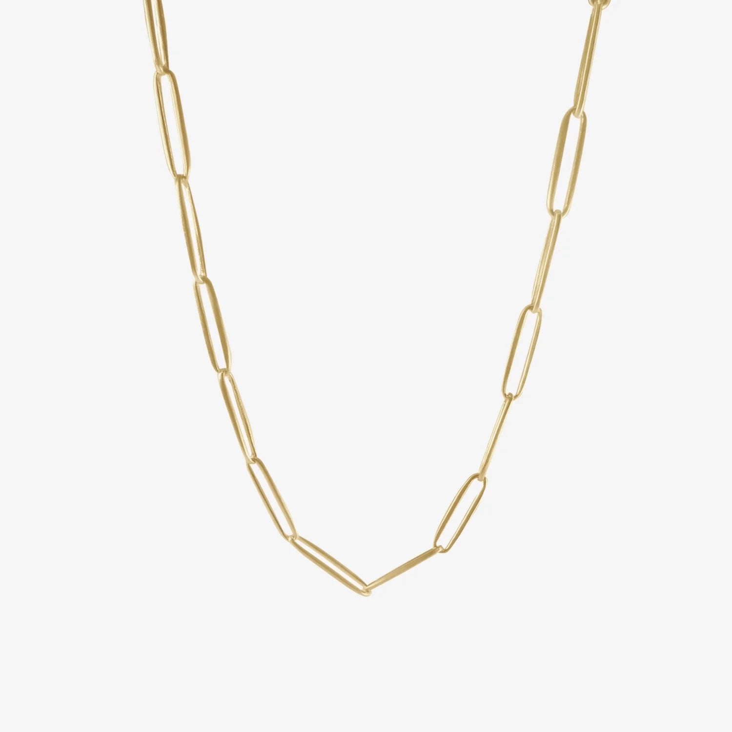 NICOLE LANDAW 14K SOLID LONG LINK CHAIN