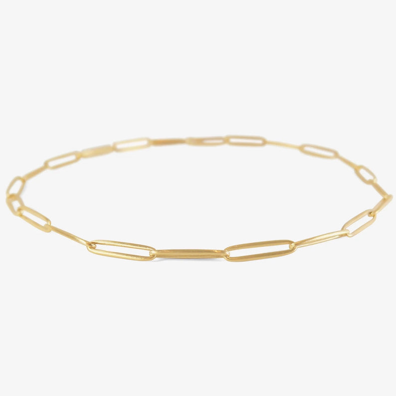 NICOLE LANDAW 14K SOLID LONG LINK CHAIN