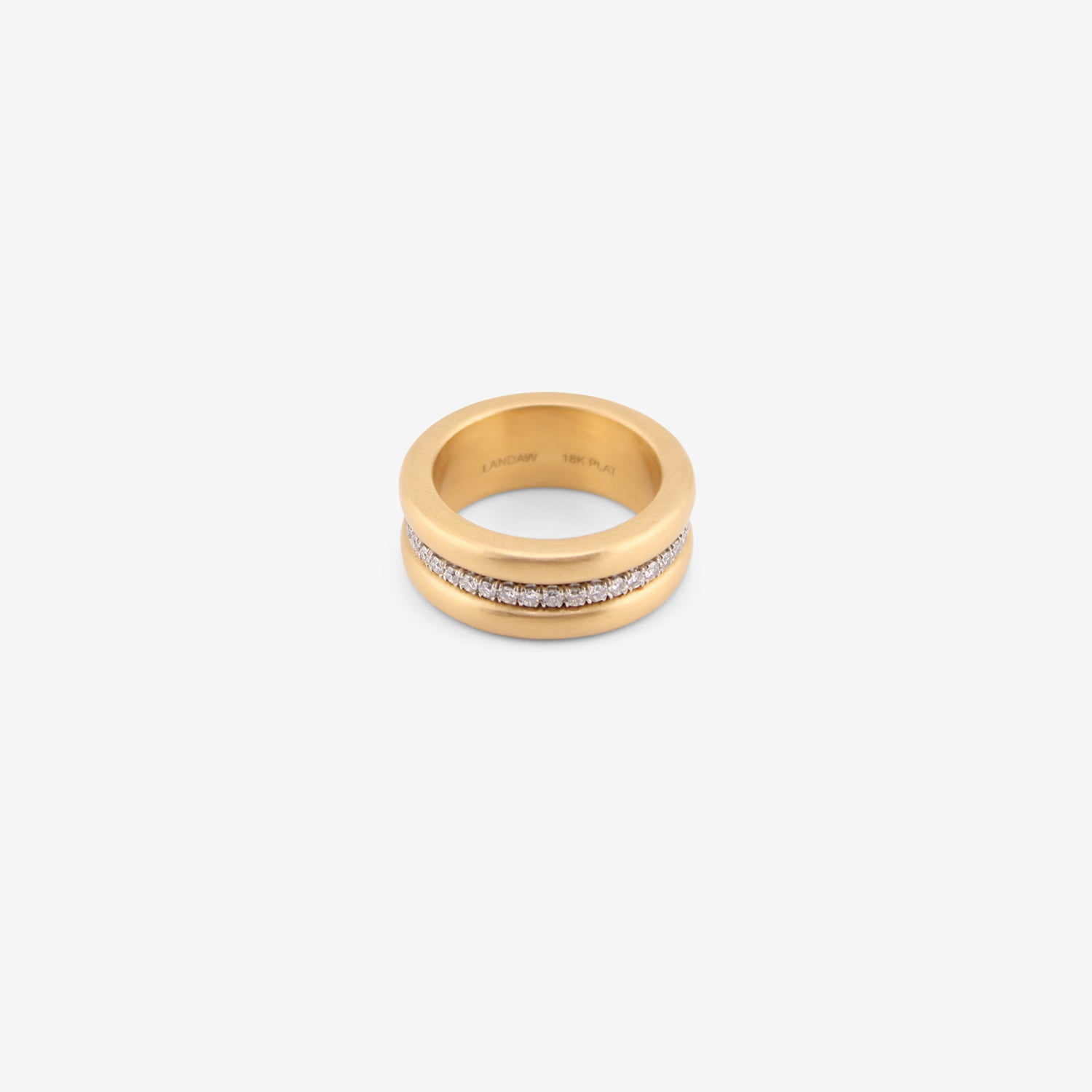 NICOLE LANDAW 18K & DIAMOND ETERNITY SPINNER BAND, .62CT