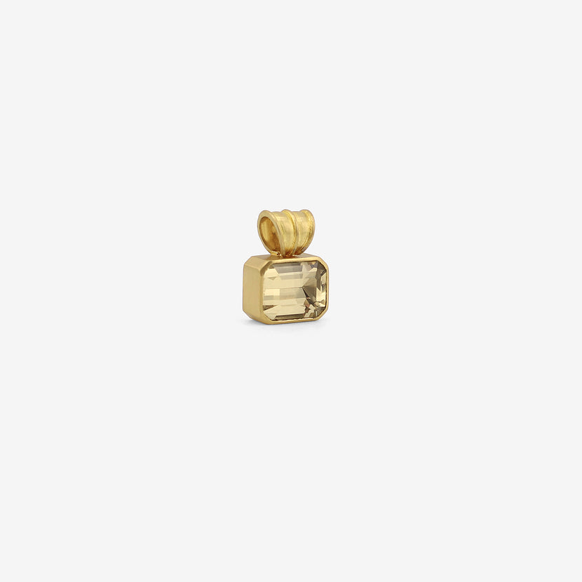 PROUNIS 22K & GOLDEN BERYL BABY BLOCK PENDANT