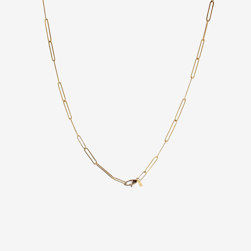 ROSANNE PUGLIESE 22K PAPERCLIP CHAIN