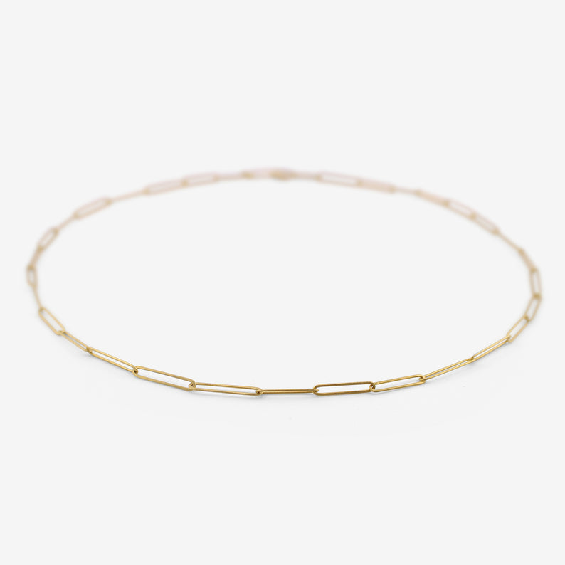 ROSANNE PUGLIESE 22K PAPERCLIP CHAIN