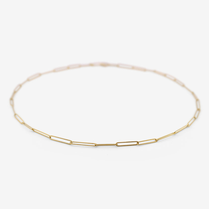 ROSANNE PUGLIESE 22K PAPERCLIP CHAIN