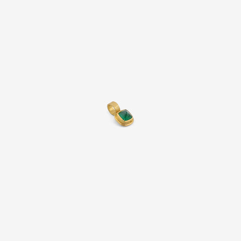 ROSANNE PUGLIESE 22K & SUGARLOAF COLOMBIAN EMERALD PENDANT, 2CT