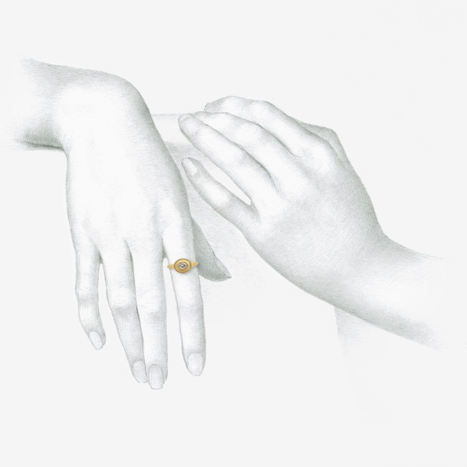 PROUNIS 22K & DIAMOND ALABASTRA RING, .40CT