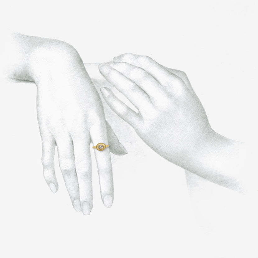 PROUNIS 22K & DIAMOND ALABASTRA RING, .40CT