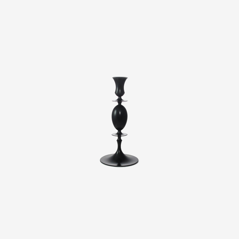 TED MUEHLING OXIDIZED BRONZE CANDLESTICK NO. 0210