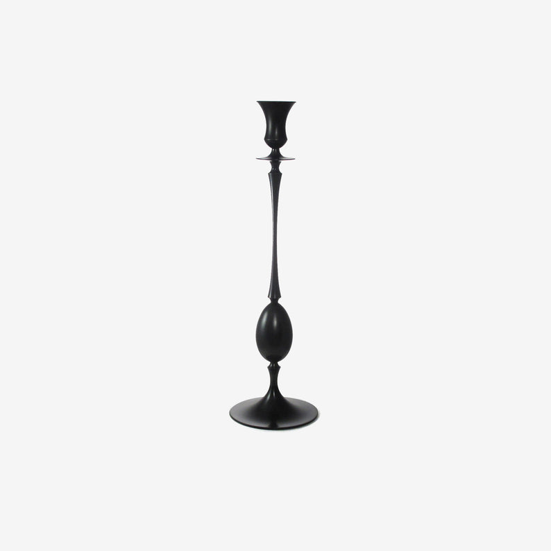 TED MUEHLING OXIDIZED BRONZE CANDLESTICK NO. 0211