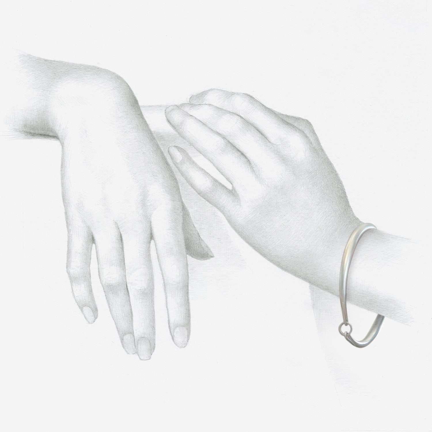 TED MUEHLING STERLING SILVER SIMPLE BRACELET