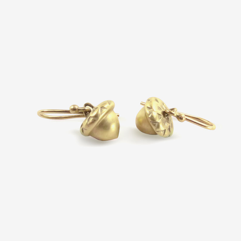 GABRIELLA KISS 18K ACORN EARRINGS