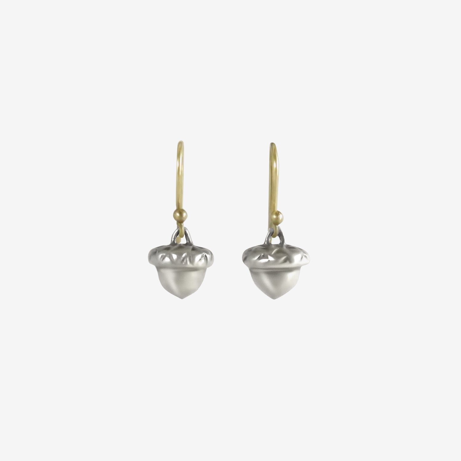 GABRIELLA KISS STERLING SILVER ACORN EARRINGS