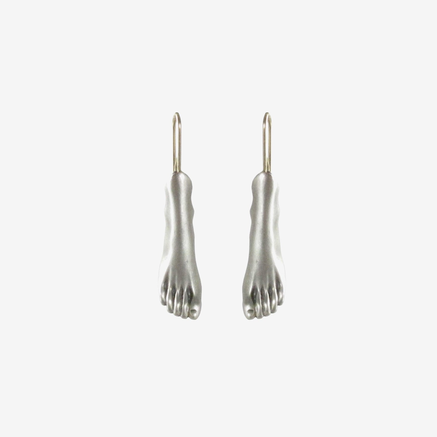 GABRIELLA KISS STERLING SILVER FEET EARRINGS
