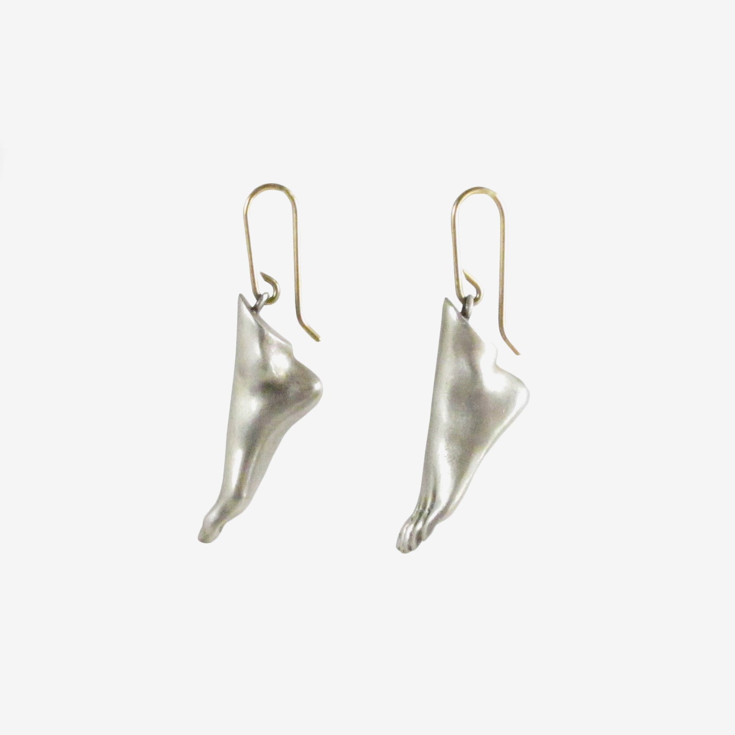 GABRIELLA KISS STERLING SILVER FEET EARRINGS
