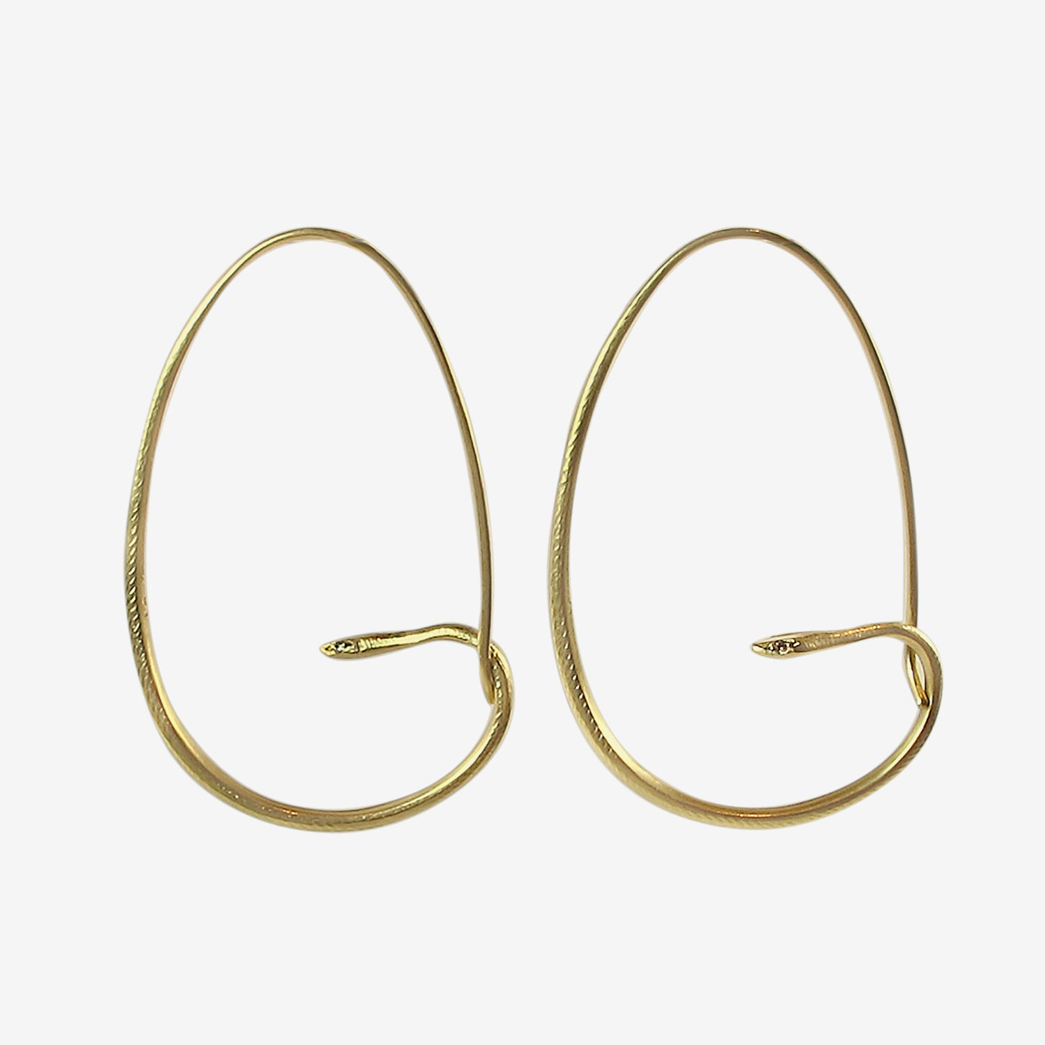 GABRIELLA KISS 18K SMALL SNAKE HOOPS