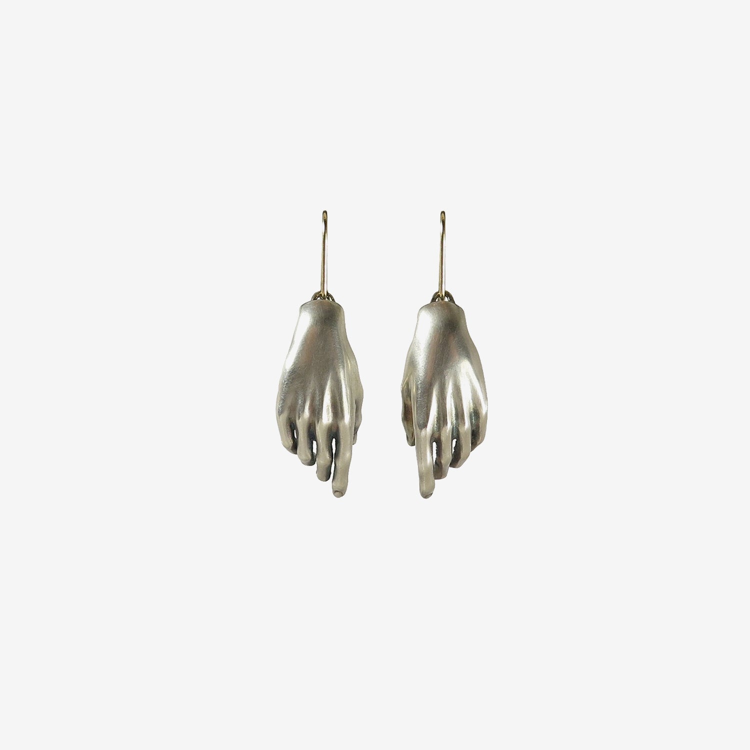 GABRIELLA KISS STERLING SILVER HAND EARRINGS