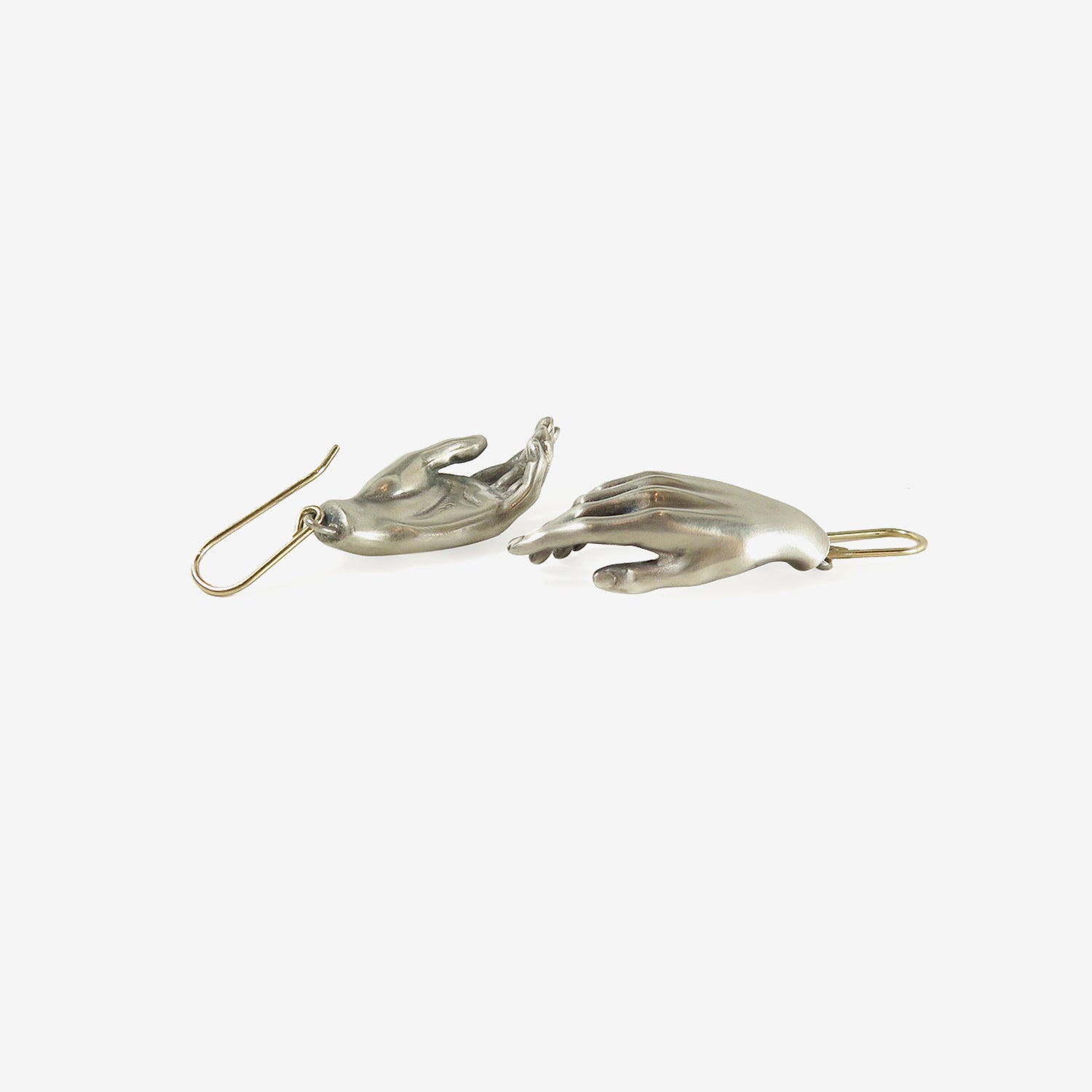 GABRIELLA KISS STERLING SILVER HAND EARRINGS