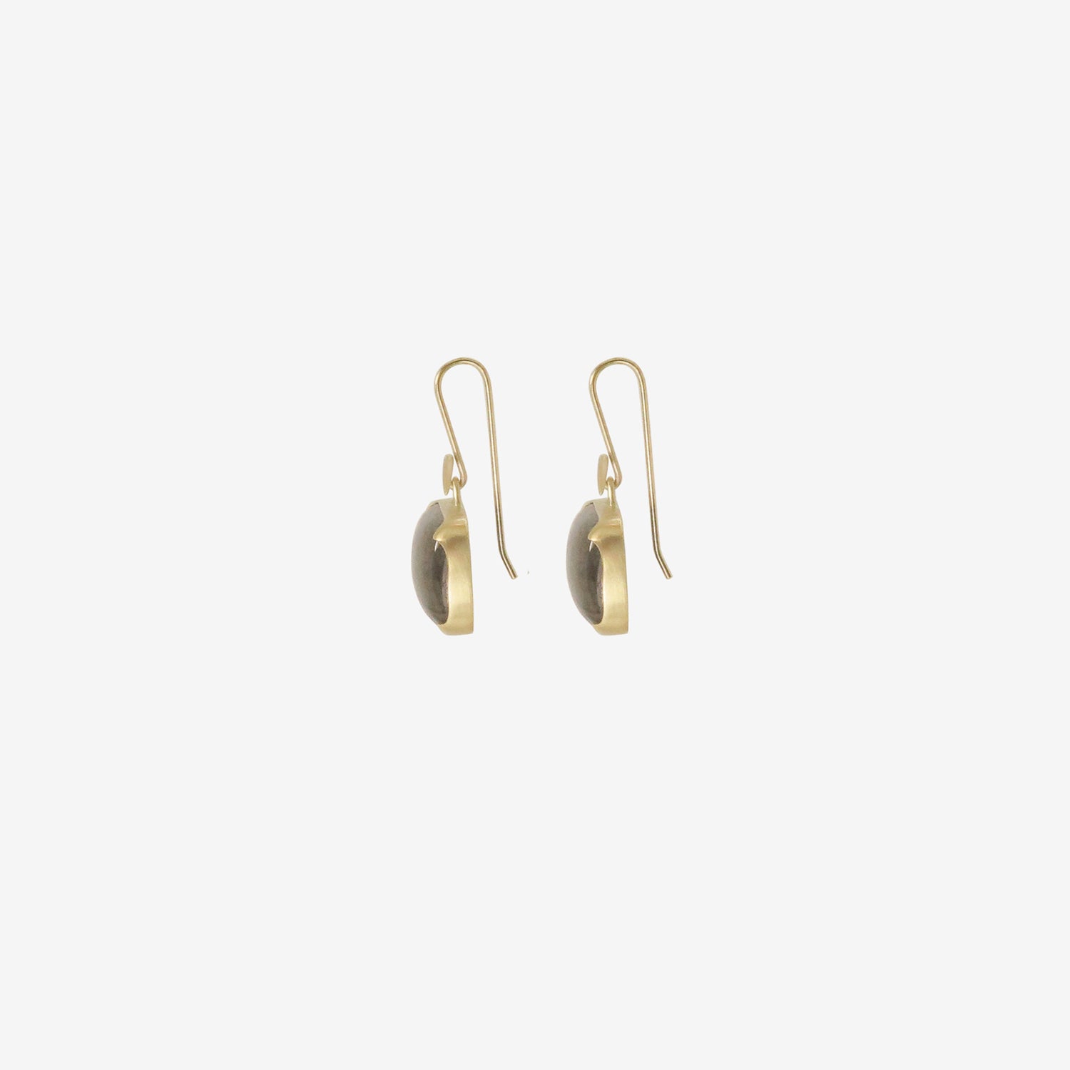 GABRIELLA KISS 18K & HORIZONTAL CUSHION-SHAPED LABRADORITE EARRINGS