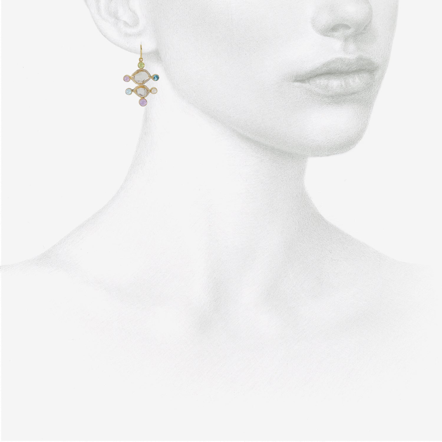 lv blooming earrings