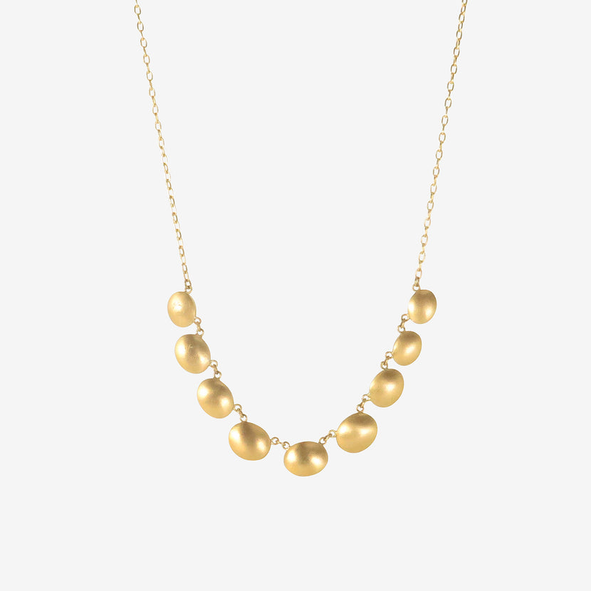 LOLA BROOKS 18K & GRADUATED ROSE-CUT UMBA SAPPHIRE NECKLACE, 17CT