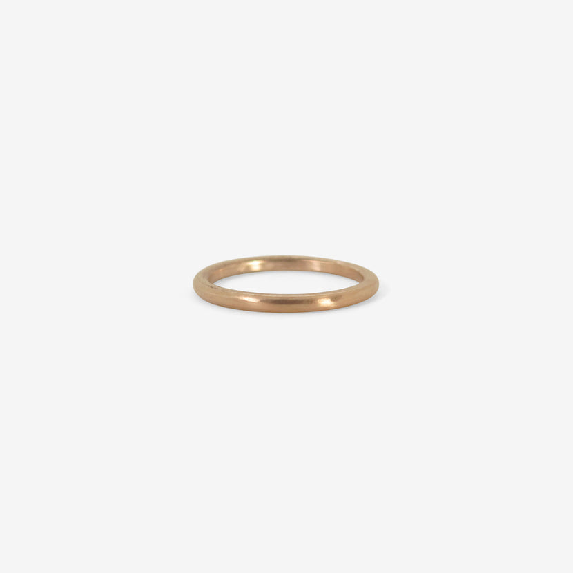 NICOLE LANDAW 14K ROSE GOLD & WHITE DIAMOND "I LOVE YOU" BAND