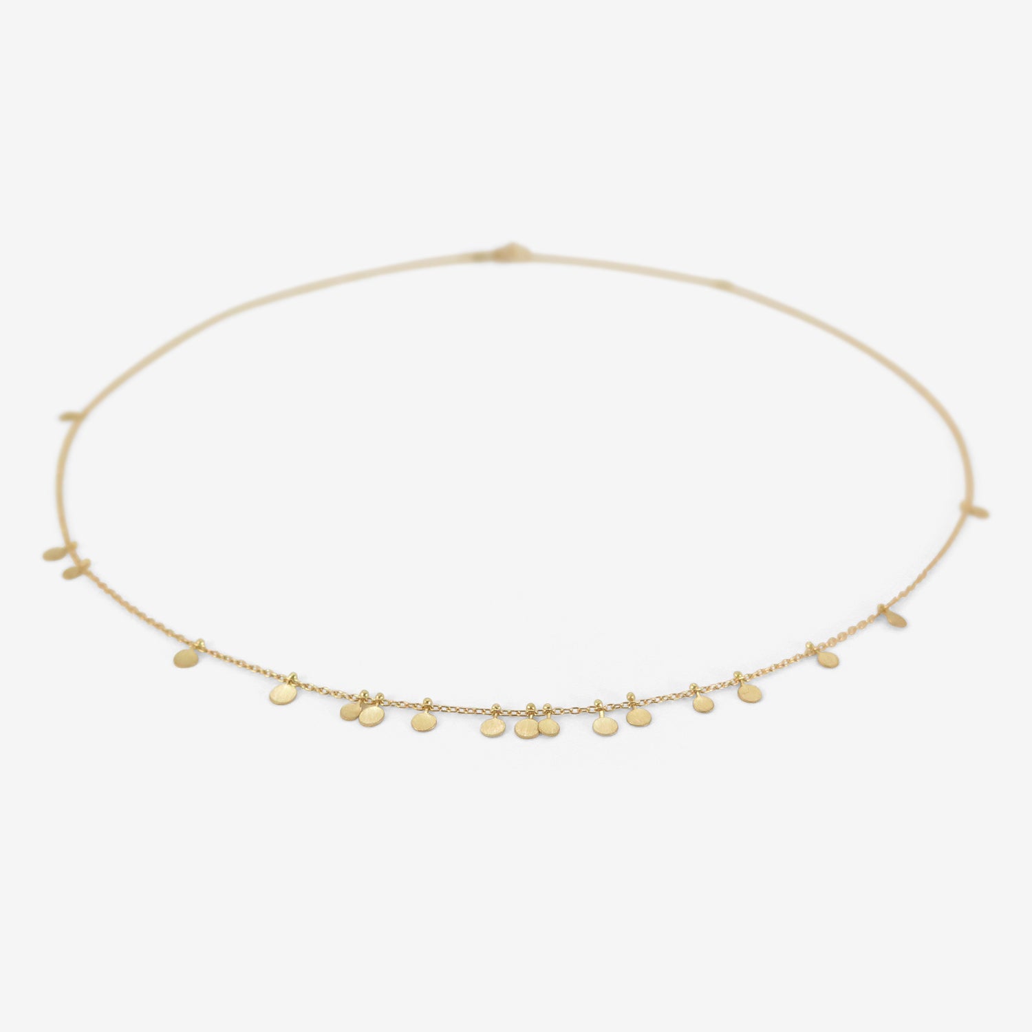 SIA TAYLOR 18K YELLOW GOLD TINY RANDOM DOTS NECKLACE