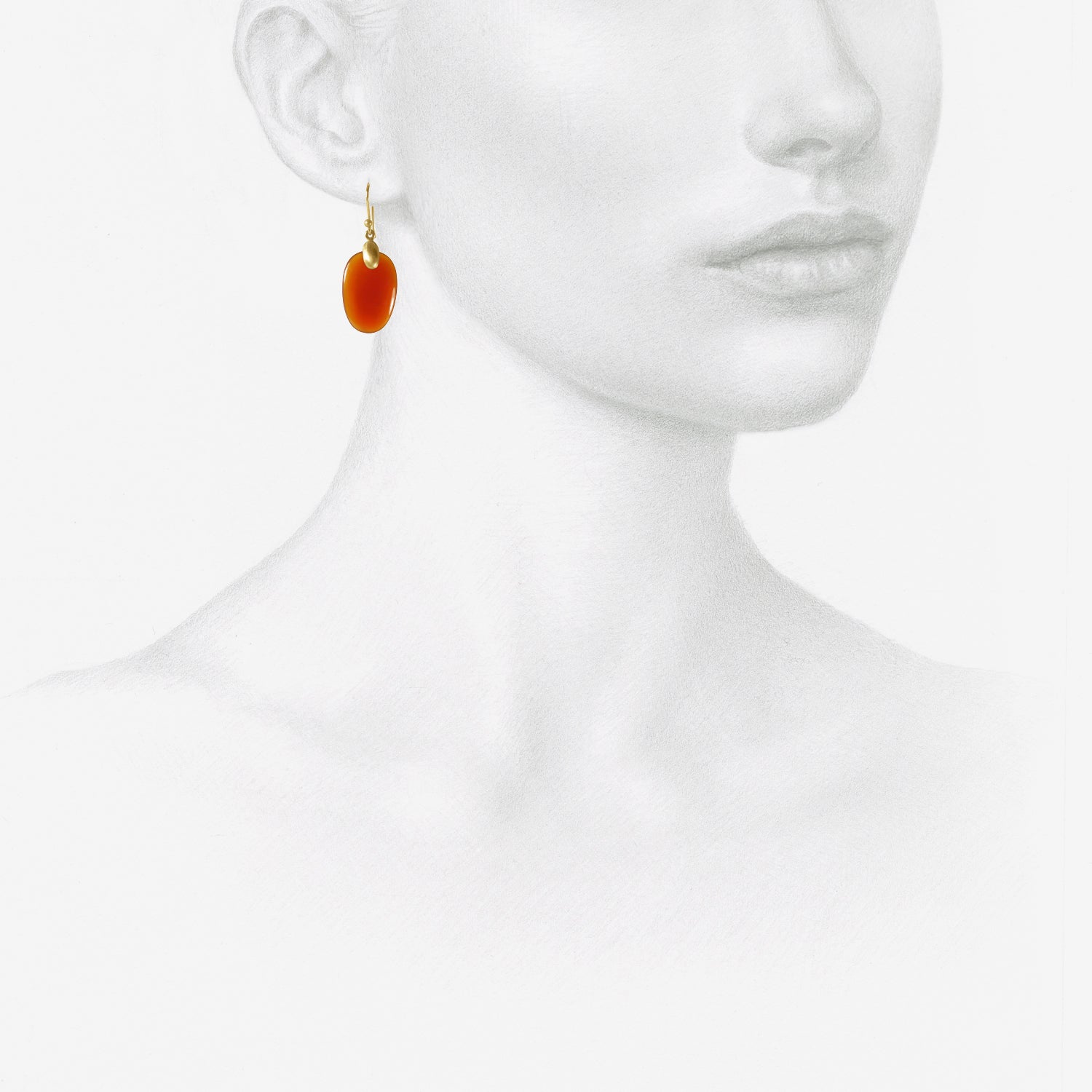 TED MUEHLING 10K & CARNELIAN SMALL CHIPS