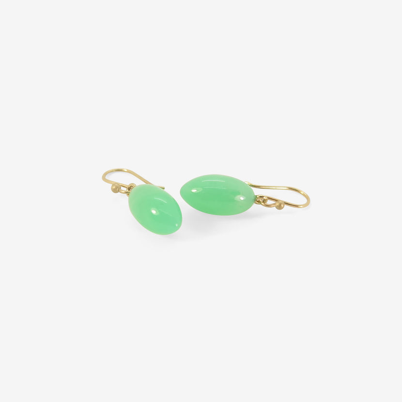 TED MUEHLING 14K & CHRYSOPRASE BERRIES