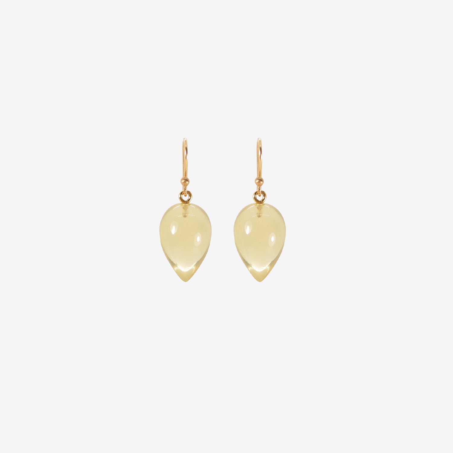 TED MUEHLING 14K & CITRINE ACORNS