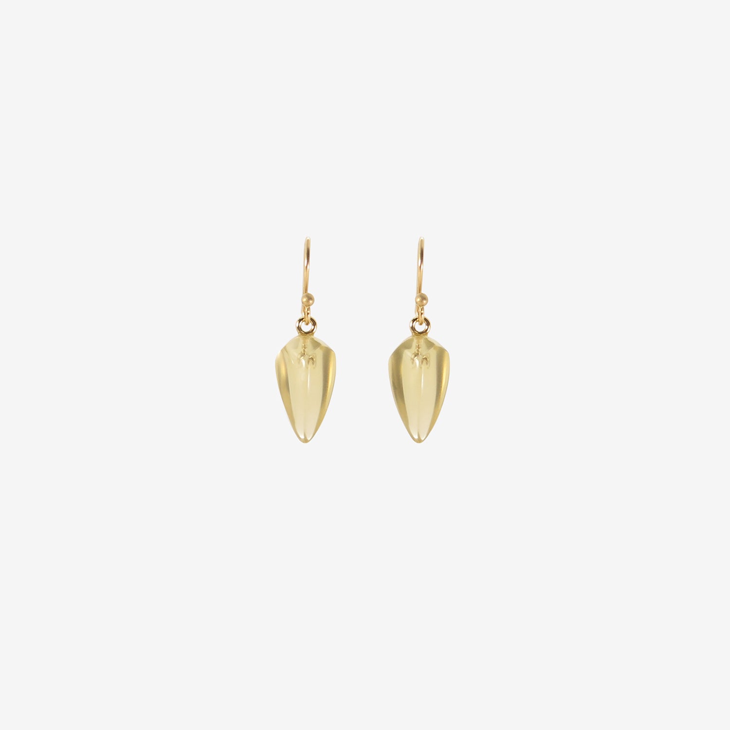 TED MUEHLING 14K & CITRINE GOTHIC DROPS