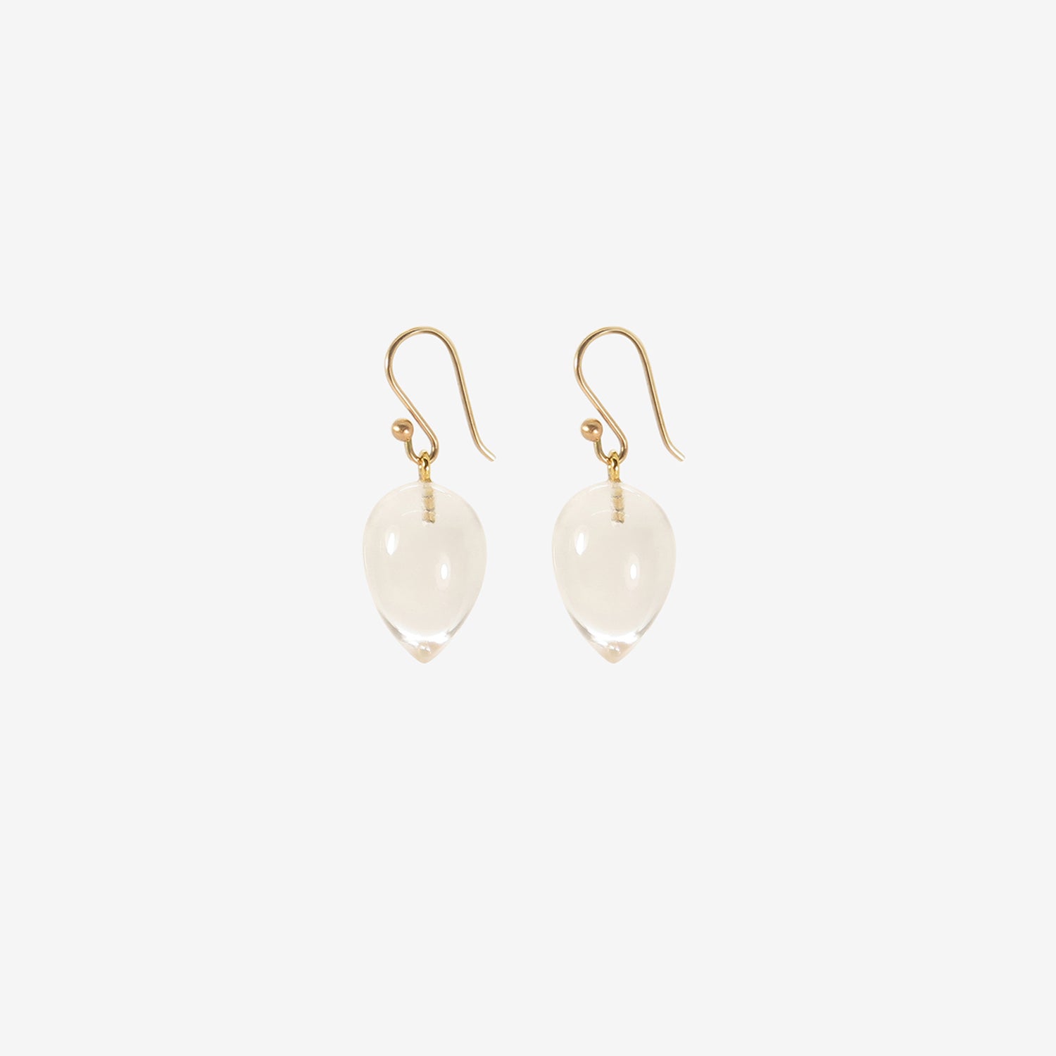 TED MUEHLING 14K & CLEAR CRYSTAL ACORNS