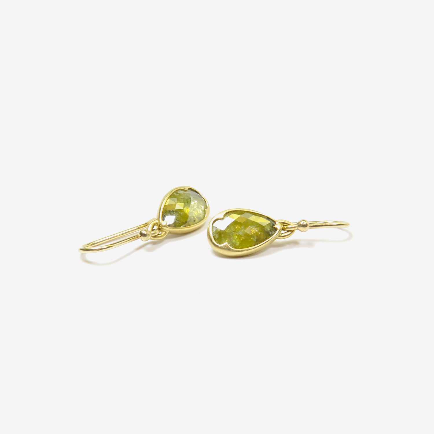 GABRIELLA KISS 18K & ROSE-CUT YELLOW DIAMOND EARRINGS