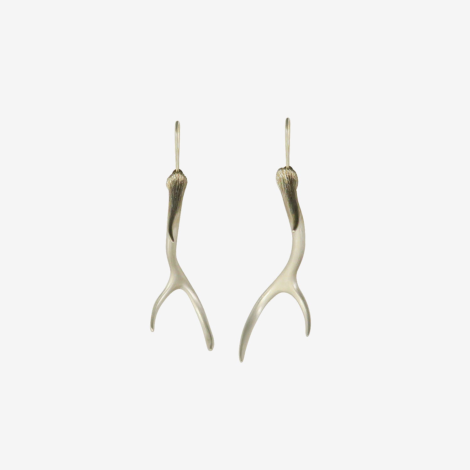 GABRIELLA KISS STERLING SILVER ANTLER EARRINGS