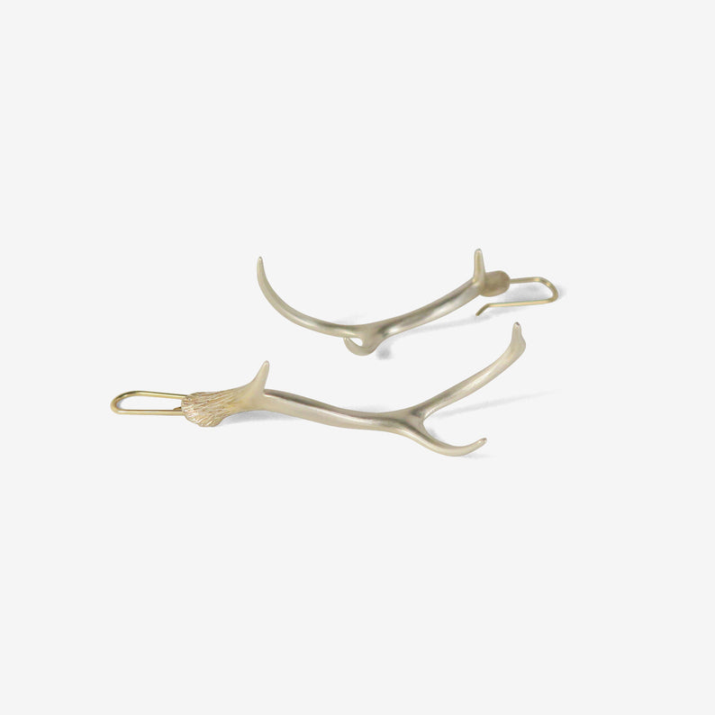 GABRIELLA KISS STERLING SILVER ANTLER EARRINGS