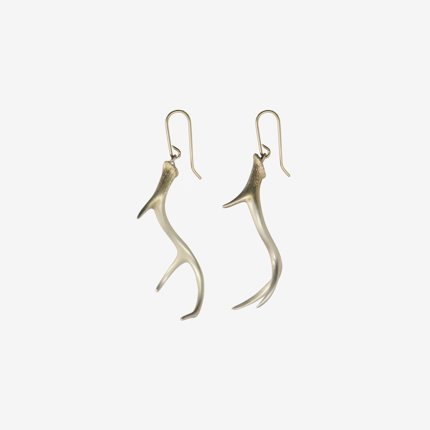GABRIELLA KISS STERLING SILVER ANTLER EARRINGS
