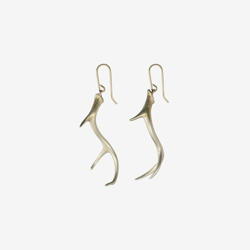 GABRIELLA KISS STERLING SILVER ANTLER EARRINGS