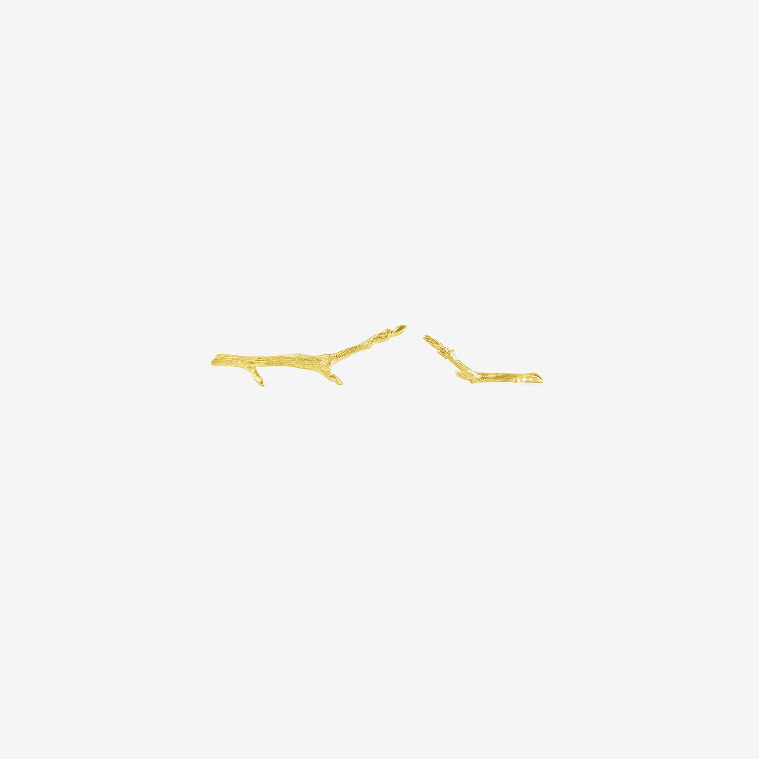 GABRIELLA KISS SILVER SMALL BRANCH STUDS